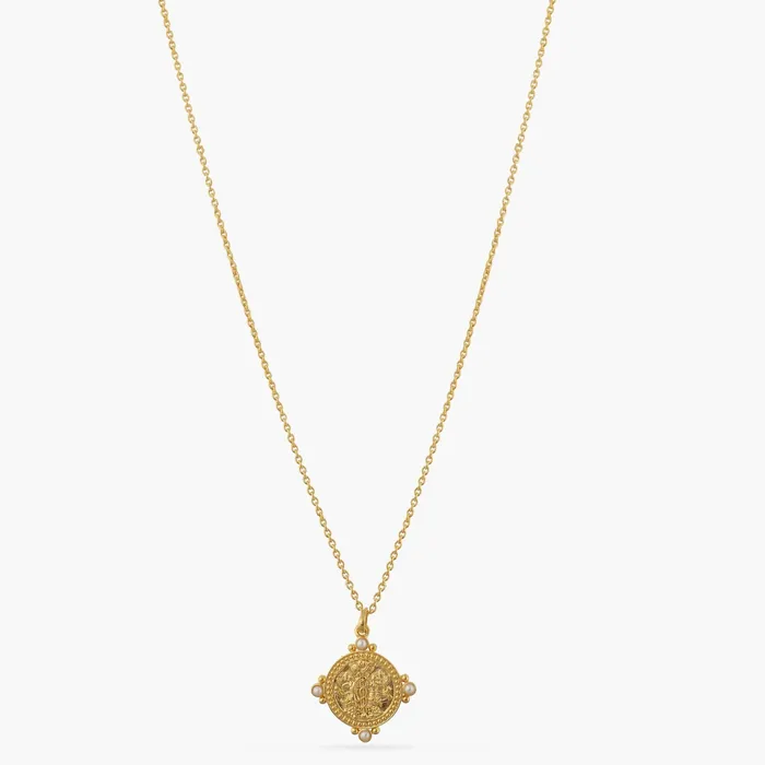 SILVER Necklaces Pearl Gemini Zodiac Coin Gold Plated Silver Necklace