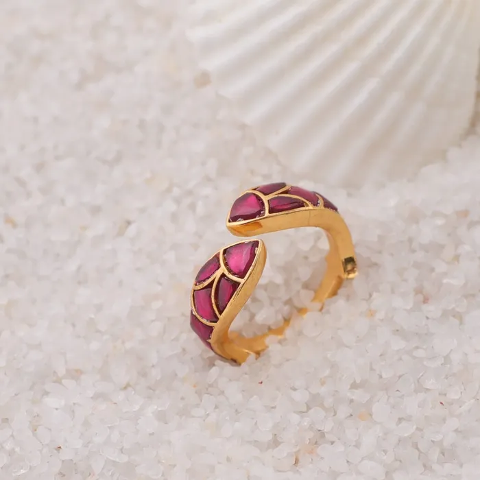 SILVER Rings Matsya Double Motif Silver Ring