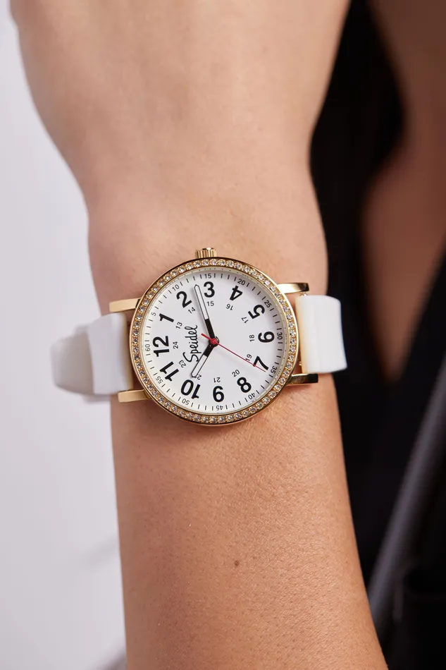 Speidel Original Scrub Watch for Nurses With Crystal Bling Watches