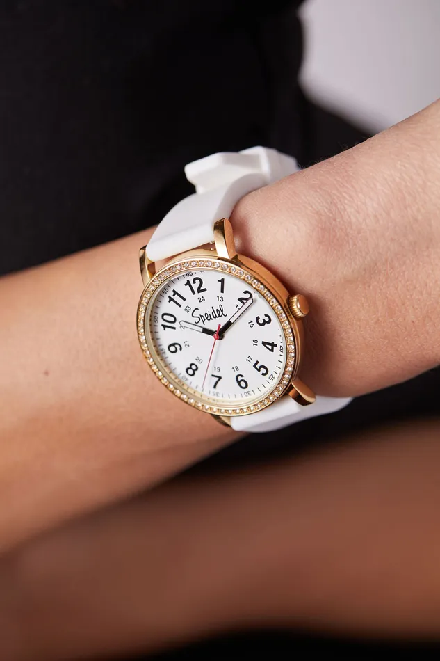 Speidel Original Scrub Watch for Nurses With Crystal Bling Watches
