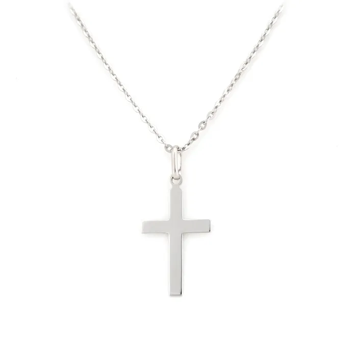 Sterling Silver Cross Necklace vendorunknown Necklaces