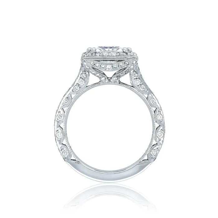 Tacori Platinum RoyalT Princess Diamond Engagement Ring Setting 098 CTW International Diamond Center Rings Tacori Platinum RoyalT Princess Diamond Engagement Ring Setting 098 CTW International Diamond Center Rings