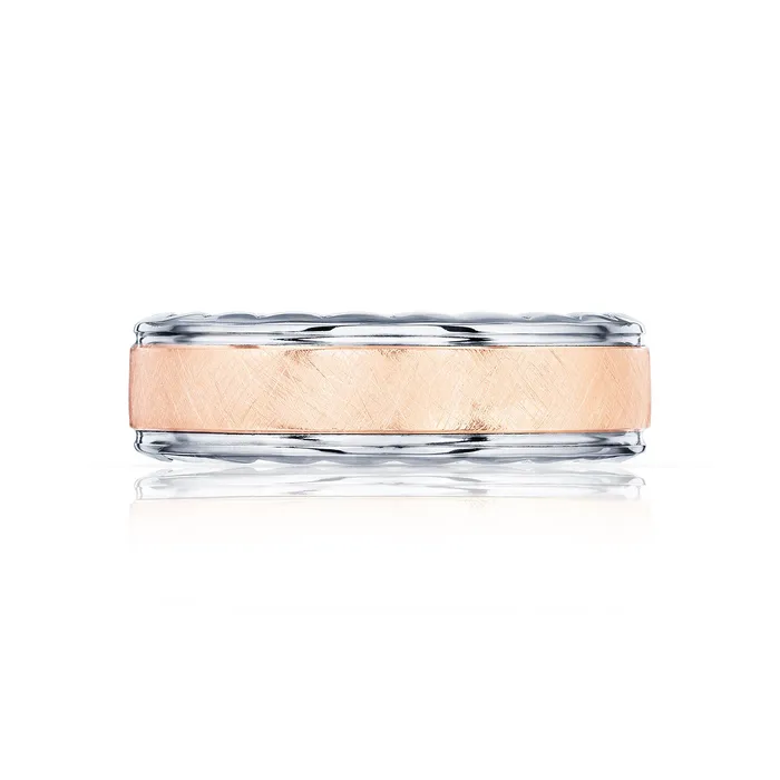 Tacori Sculpted Crescent Wedding Band Platinum 18k Rose Gold 7mm International Diamond Center Rings Tacori Sculpted Crescent Wedding Band Platinum 18k Rose Gold 7mm International Diamond Center Rings