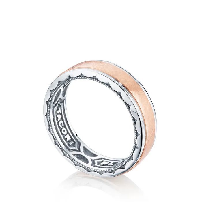 Tacori Sculpted Crescent Wedding Band Platinum 18k Rose Gold 7mm International Diamond Center Rings Tacori Sculpted Crescent Wedding Band Platinum 18k Rose Gold 7mm International Diamond Center Rings