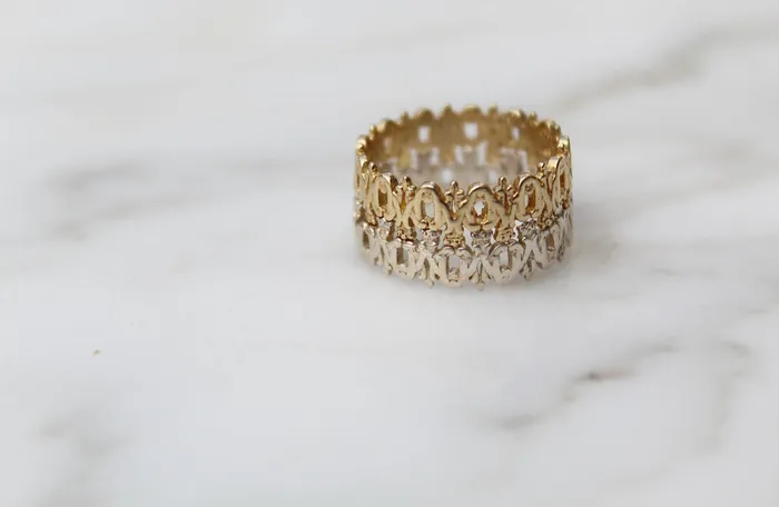 The Little Catholic Rings Maria Auspice Ring in 14K Gold
