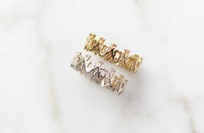 The Little Catholic Rings Maria Auspice Ring in 14K Gold