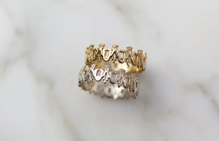 The Little Catholic Rings Maria Auspice Ring in 14K Gold