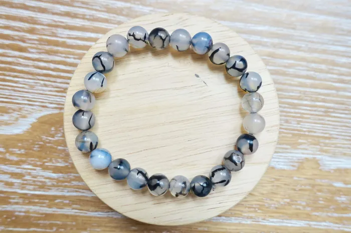 Tourmalinated Quartz Elastic Bead Bracelet Magic Crystals Bracelets