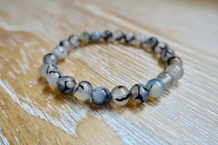 Tourmalinated Quartz Elastic Bead Bracelet Magic Crystals Bracelets
