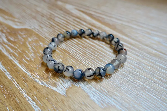 Tourmalinated Quartz Elastic Bead Bracelet Magic Crystals Bracelets