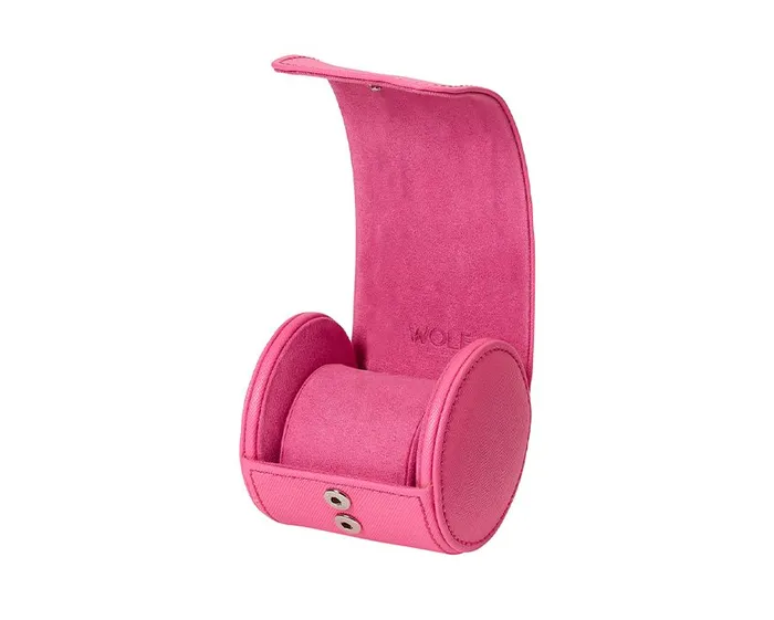 Tutti Frutti Single Watch Roll Case Pink Wolf Watches