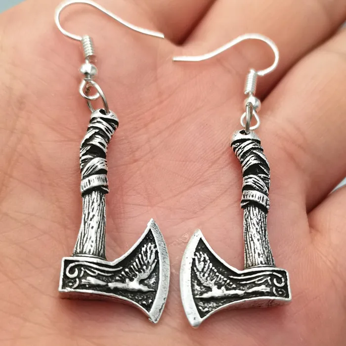Valhalla Vikings Earrings Viking Earrings Axe