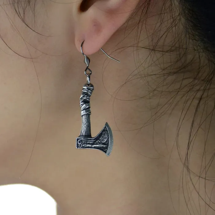 Valhalla Vikings Earrings Viking Earrings Axe