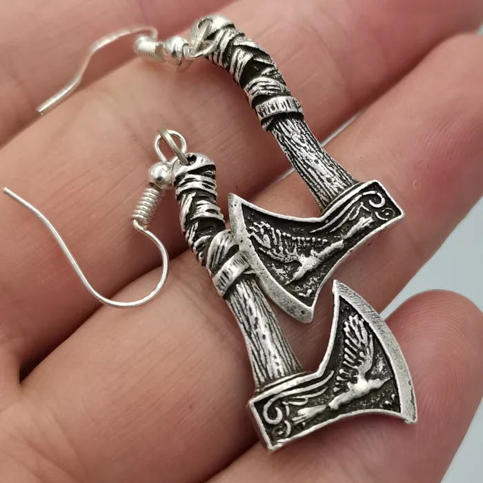 Valhalla Vikings Earrings Viking Earrings Axe