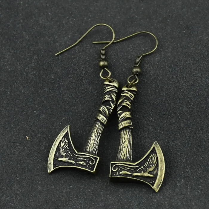 Valhalla Vikings Earrings Viking Earrings Axe