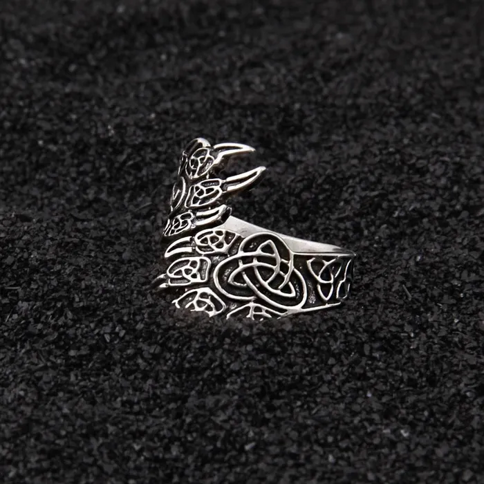 Valhalla Vikings Rings Sterling Silver Berserker Claw Viking Ring