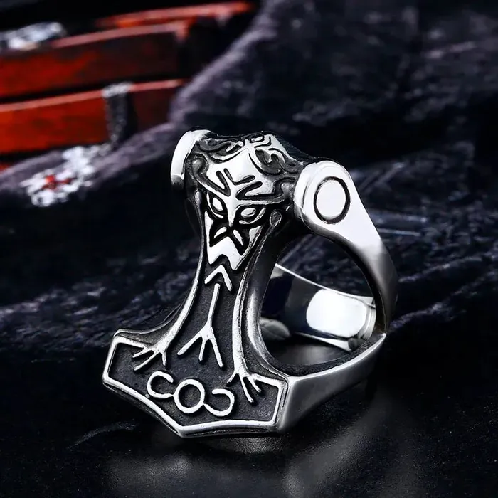 Valhalla Vikings Rings Viking Mjolnir Ring