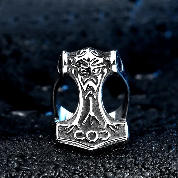 Valhalla Vikings Rings Viking Mjolnir Ring
