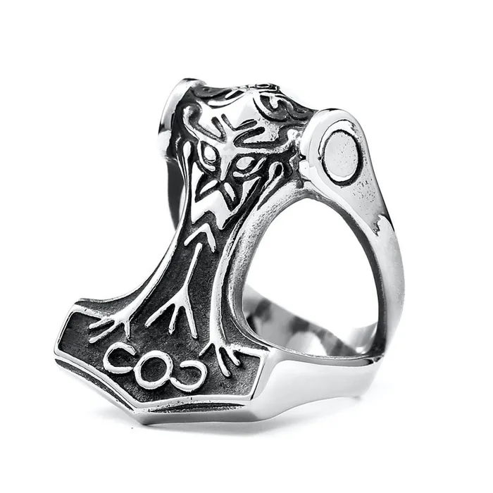 Valhalla Vikings Rings Viking Mjolnir Ring