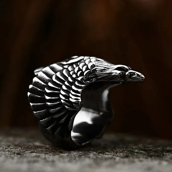 Valhalla Vikings Rings Viking Ring Flying Raven