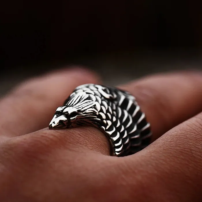 Valhalla Vikings Rings Viking Ring Flying Raven