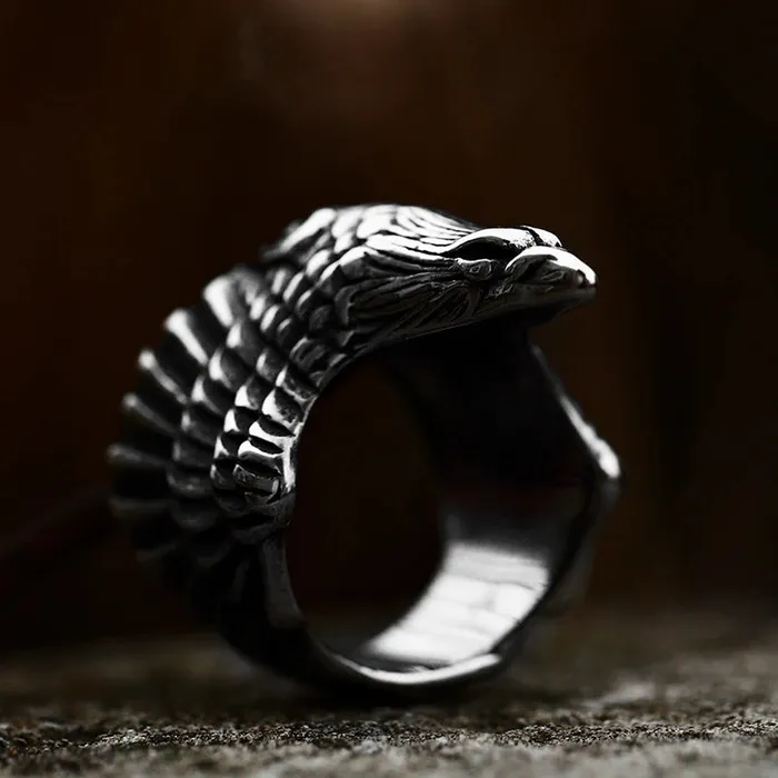 Valhalla Vikings Rings Viking Ring Flying Raven
