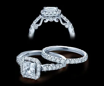 Verragio Insignia Princess Diamond Engagement Ring Setting 080 CTW International Diamond Center Rings Verragio Insignia Princess Diamond Engagement Ring Setting 080 CTW International Diamond Center Rings