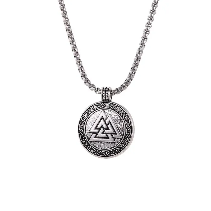 Viking Necklace Valknut Knotted Valhalla Vikings Necklaces