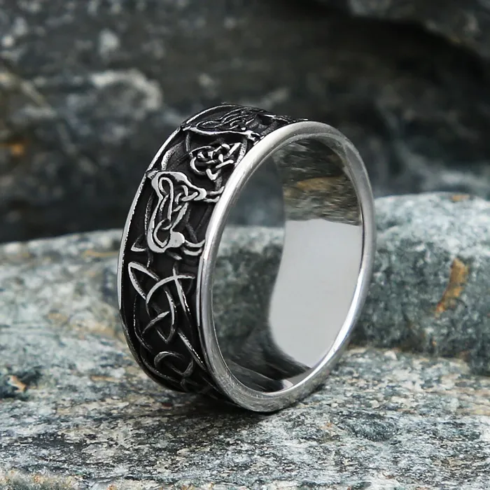 Viking Ring Norse Wolves Valhalla Vikings Rings