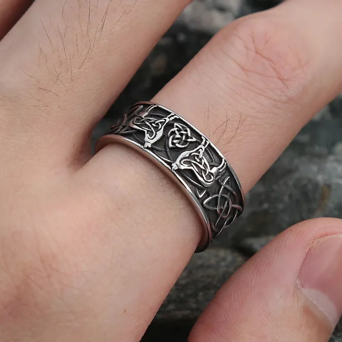 Viking Ring Norse Wolves Valhalla Vikings Rings