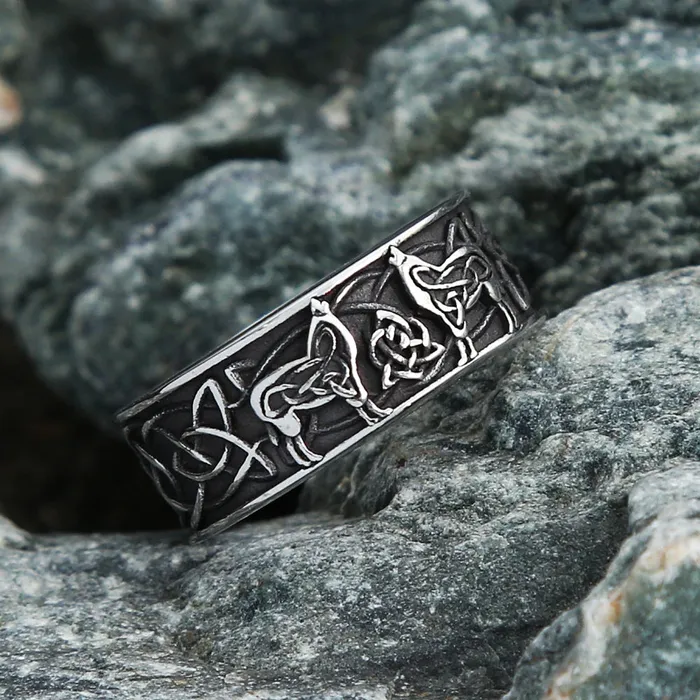 Viking Ring Norse Wolves Valhalla Vikings Rings