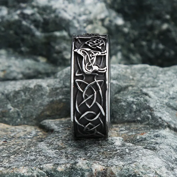 Viking Ring Norse Wolves Valhalla Vikings Rings