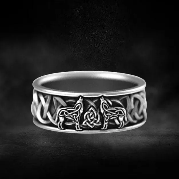 Viking Ring Norse Wolves Valhalla Vikings Rings