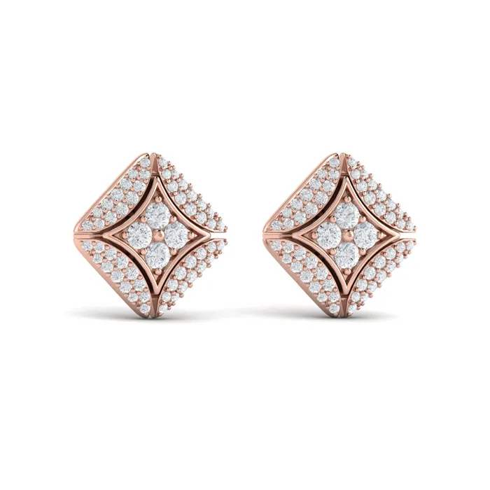 Vlora Estrella 14K Diamond Vlora Star with Channel Set Diamond Cluster Stud Earrings 07CTW Shop IDC estore Earrings