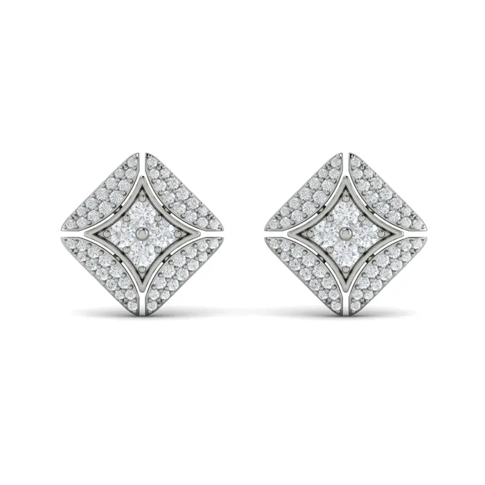 Vlora Estrella 14K Diamond Vlora Star with Channel Set Diamond Cluster Stud Earrings 07CTW Shop IDC estore Earrings