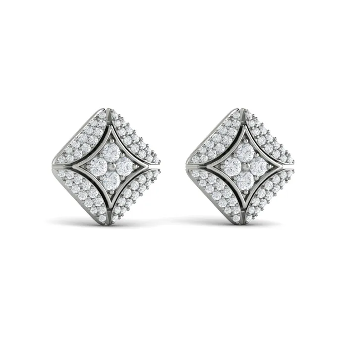 Vlora Estrella 14K Diamond Vlora Star with Channel Set Diamond Cluster Stud Earrings 07CTW Shop IDC estore Earrings