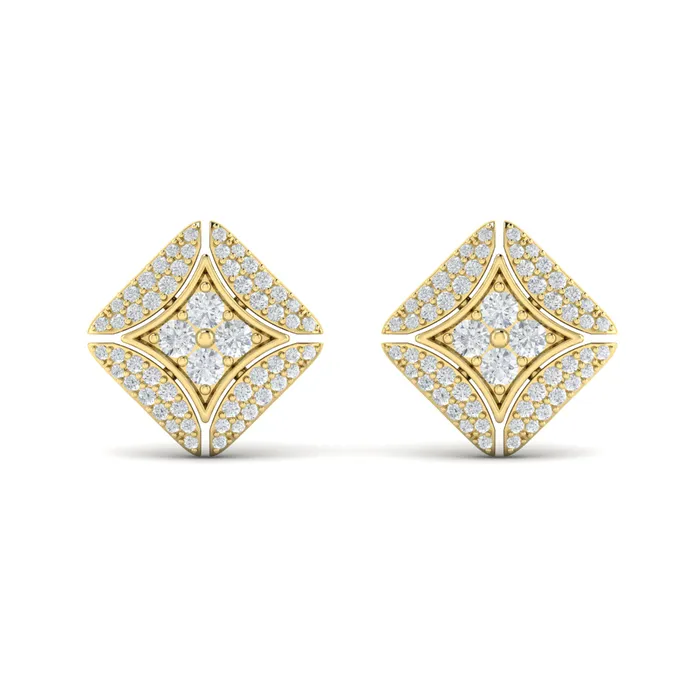 Vlora Estrella 14K Diamond Vlora Star with Channel Set Diamond Cluster Stud Earrings 07CTW Shop IDC estore Earrings