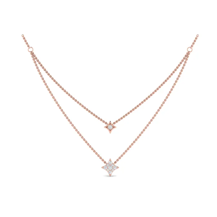 Vlora Estrella 14K Two Row Diamond Vlora Star Pendant Necklace 033CTW Shop IDC estore Necklaces Vlora Estrella 14K Two Row Diamond Vlora Star Pendant Necklace 033CTW Shop IDC estore Necklaces