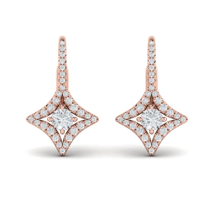 Vlora Estrella14K Diamond Vlora Star with Diamond Centerstone Huggie Earrings 079CTW Shop IDC estore Earrings Vlora Estrella14K Diamond Vlora Star with Diamond Centerstone Huggie Earrings 079CTW Shop IDC estore Earrings
